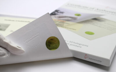 Hahnemühle Certificats d’authenticité – 25 feuilles/50 hologrammes