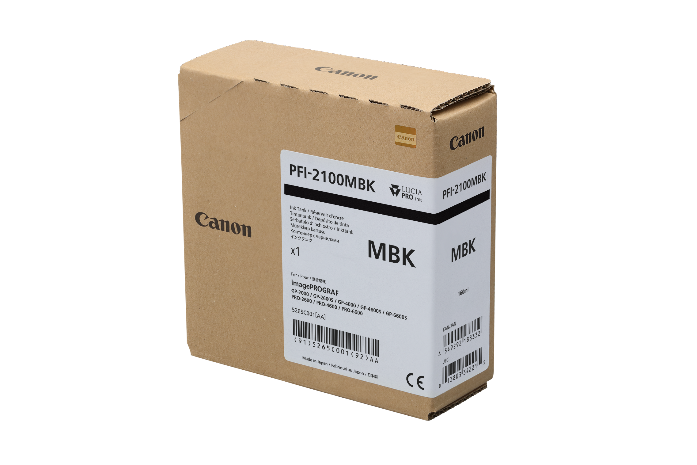 Noir Mat (MBK) pour Canon iPF Pro 2600 – 4600 – 6600 et GP 2600S – 4600S – 6600S